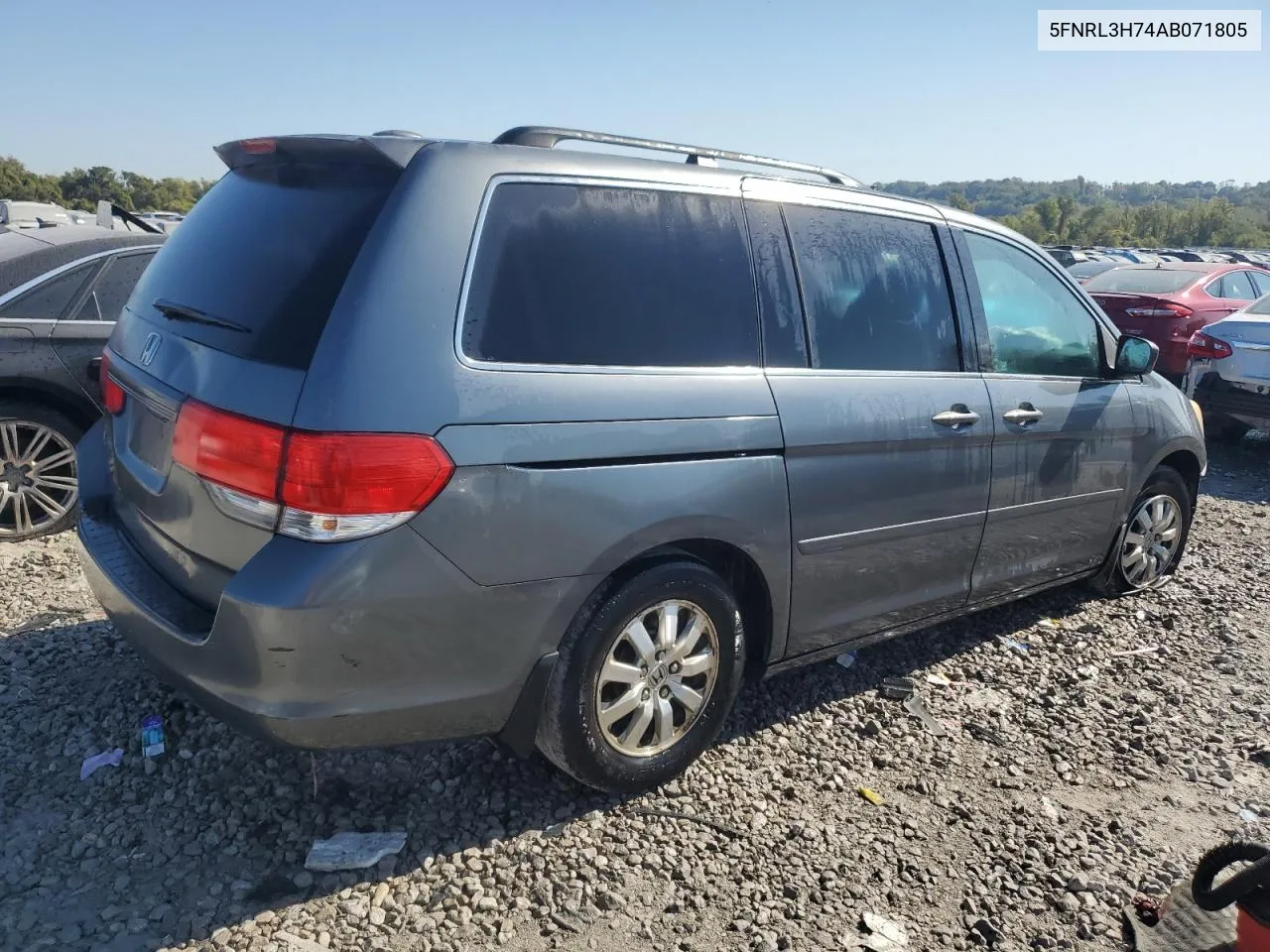 2010 Honda Odyssey Exl VIN: 5FNRL3H74AB071805 Lot: 75233514