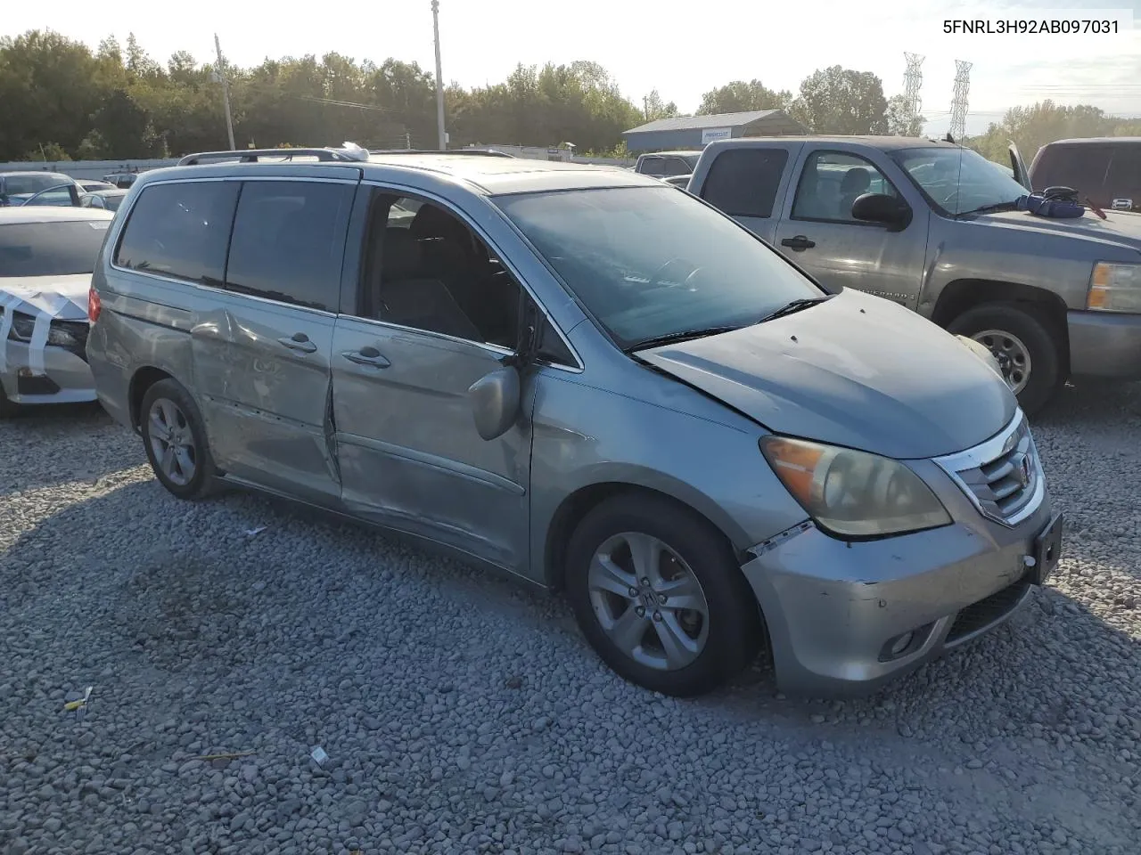 2010 Honda Odyssey Touring VIN: 5FNRL3H92AB097031 Lot: 75858944