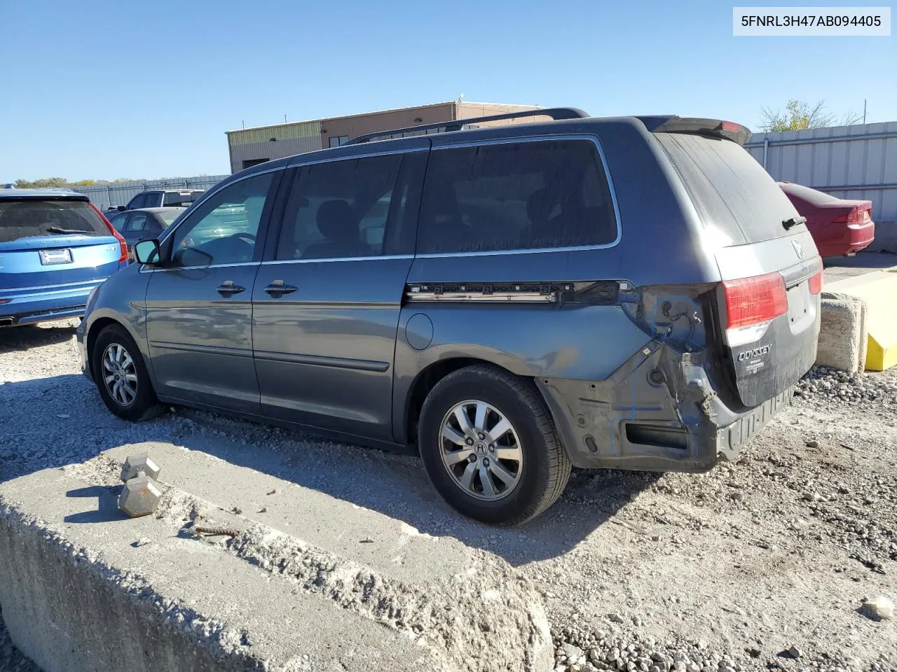 2010 Honda Odyssey Ex VIN: 5FNRL3H47AB094405 Lot: 76341214