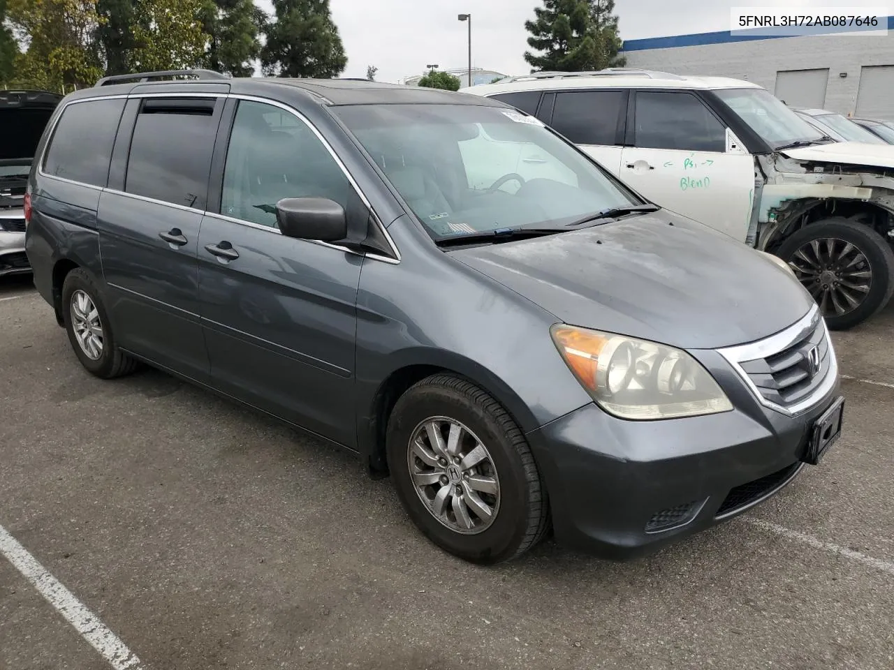 2010 Honda Odyssey Exl VIN: 5FNRL3H72AB087646 Lot: 76400584