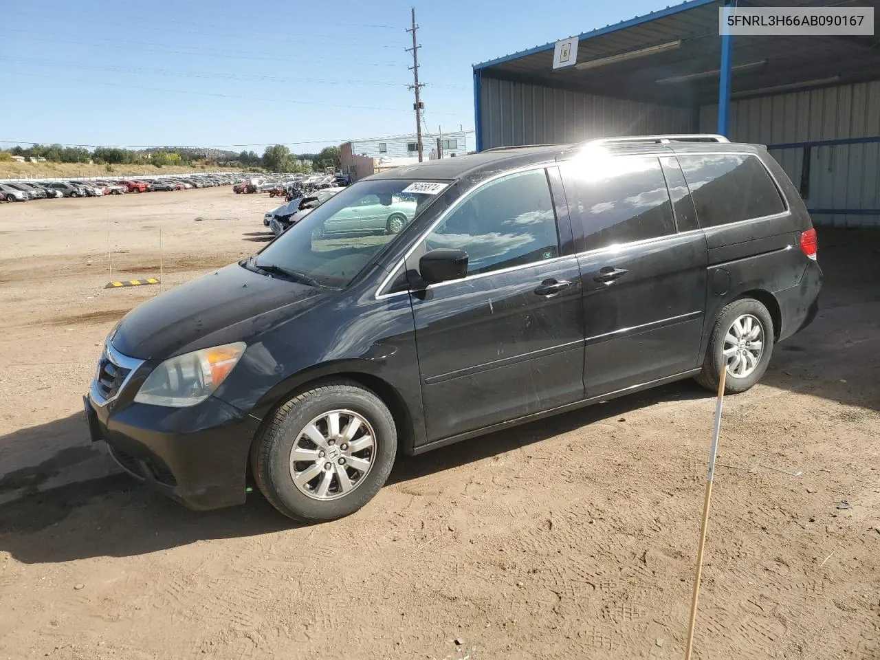 2010 Honda Odyssey Exl VIN: 5FNRL3H66AB090167 Lot: 76465874