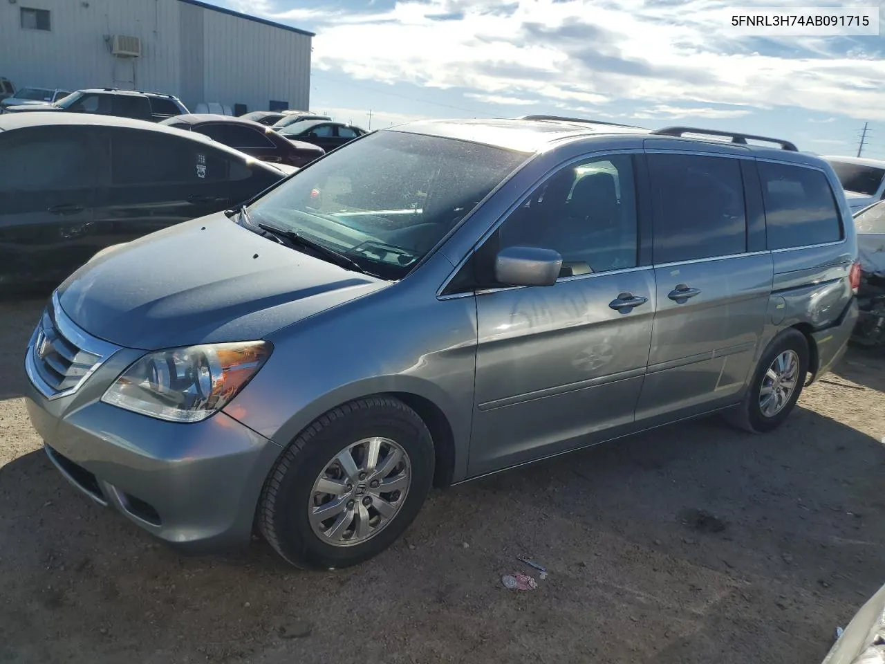 2010 Honda Odyssey Exl VIN: 5FNRL3H74AB091715 Lot: 76621144