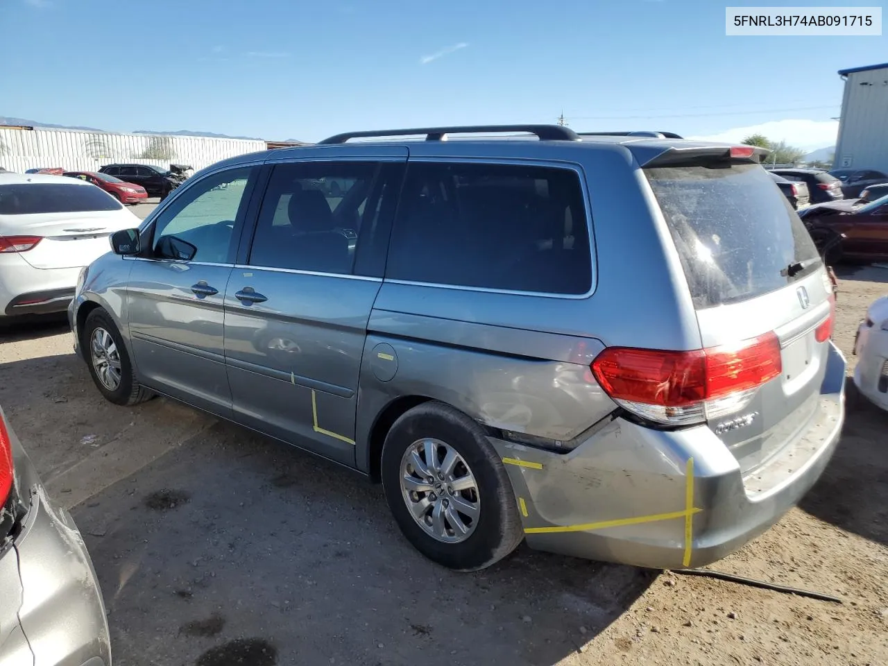 2010 Honda Odyssey Exl VIN: 5FNRL3H74AB091715 Lot: 76621144