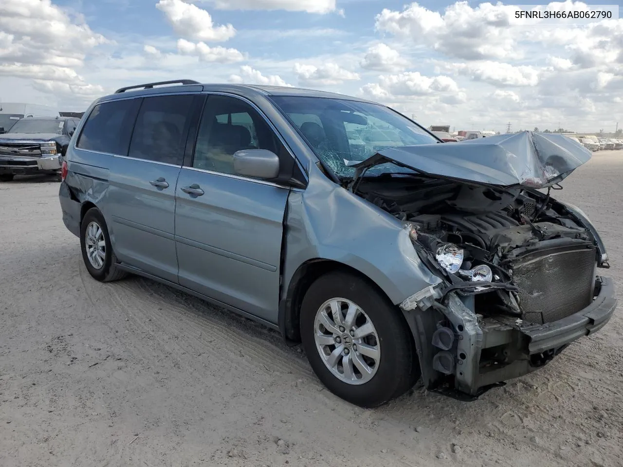 2010 Honda Odyssey Exl VIN: 5FNRL3H66AB062790 Lot: 76729704