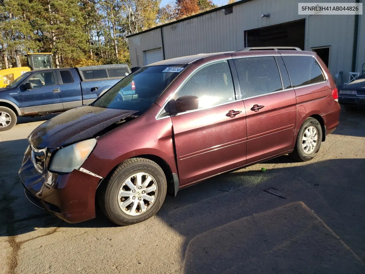 2010 Honda Odyssey Ex VIN: 5FNRL3H41AB044826 Lot: 76878334