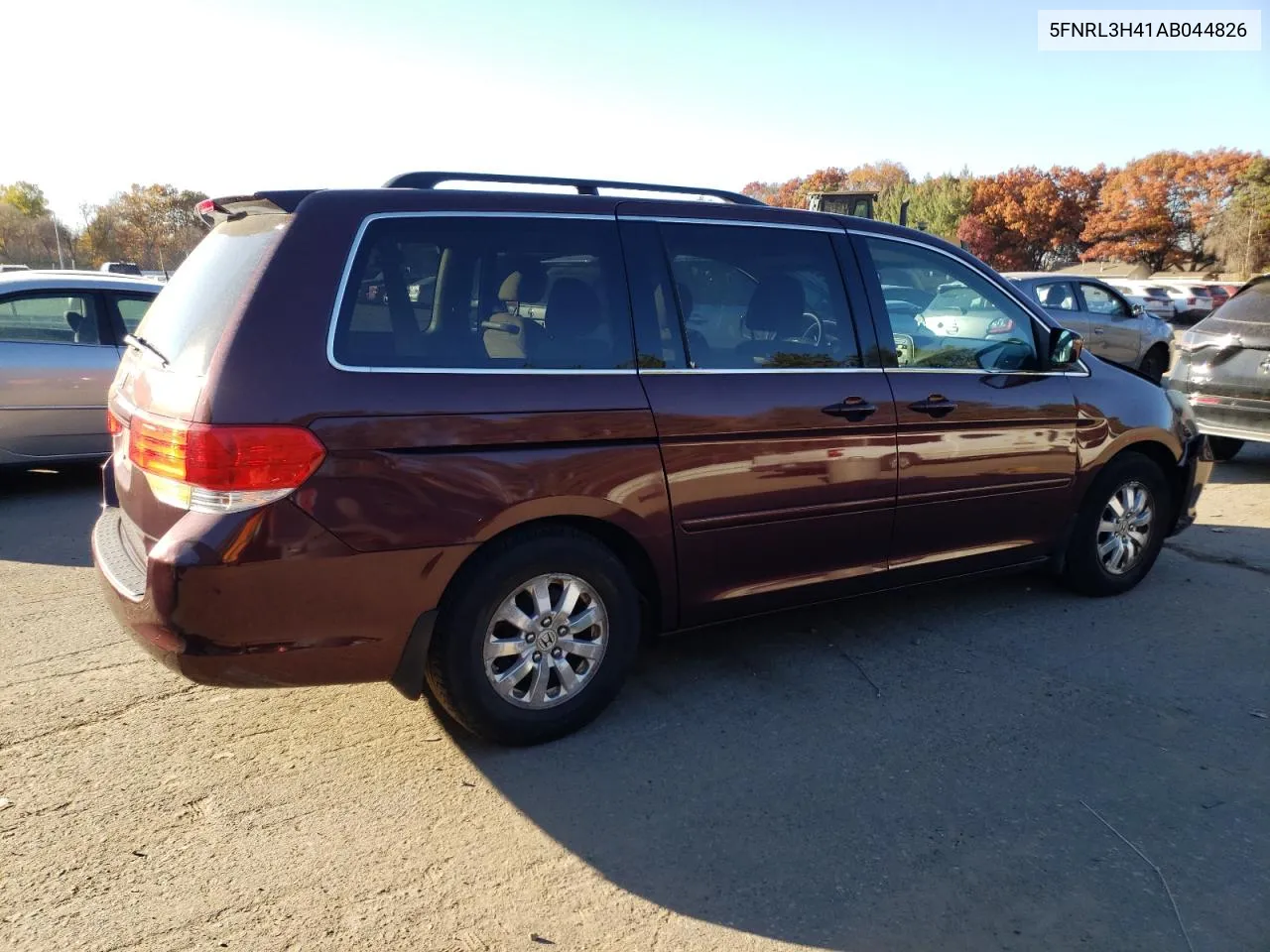 2010 Honda Odyssey Ex VIN: 5FNRL3H41AB044826 Lot: 76878334