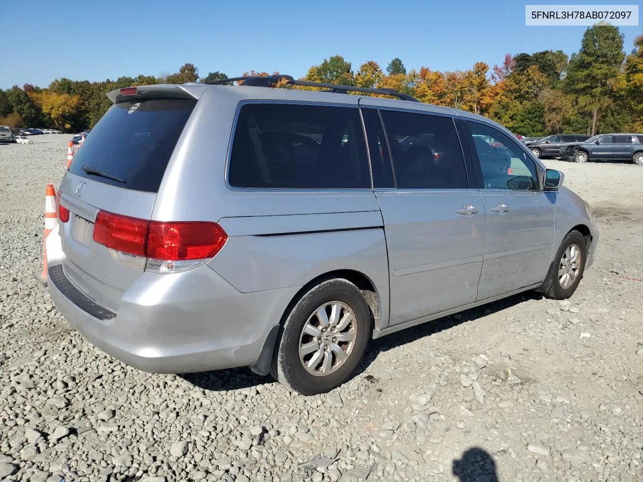 2010 Honda Odyssey Exl VIN: 5FNRL3H78AB072097 Lot: 76945944