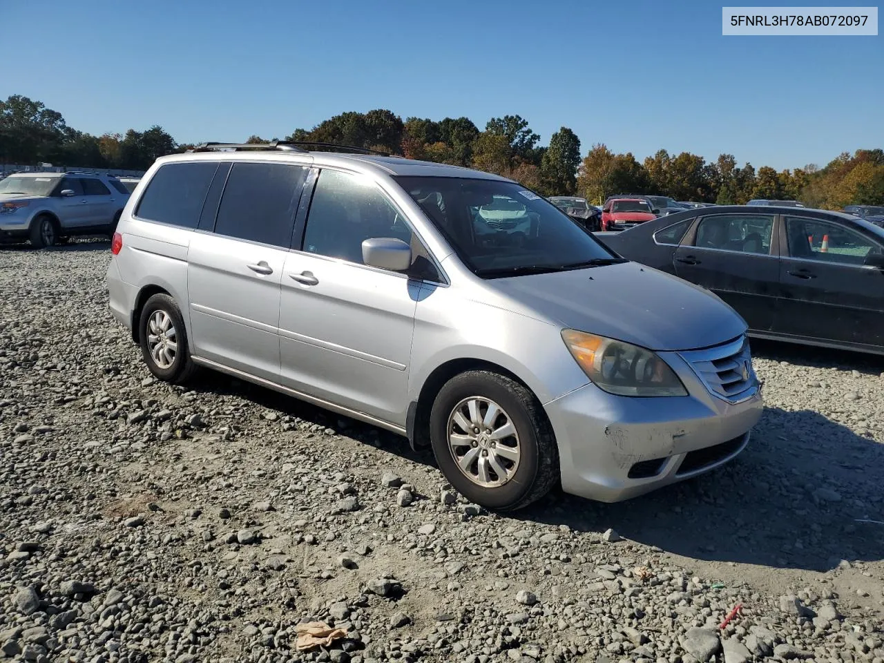 2010 Honda Odyssey Exl VIN: 5FNRL3H78AB072097 Lot: 76945944