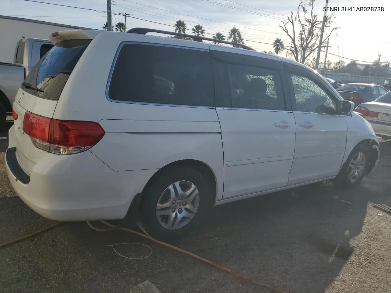 2010 Honda Odyssey Ex VIN: 5FNRL3H41AB028738 Lot: 76970004