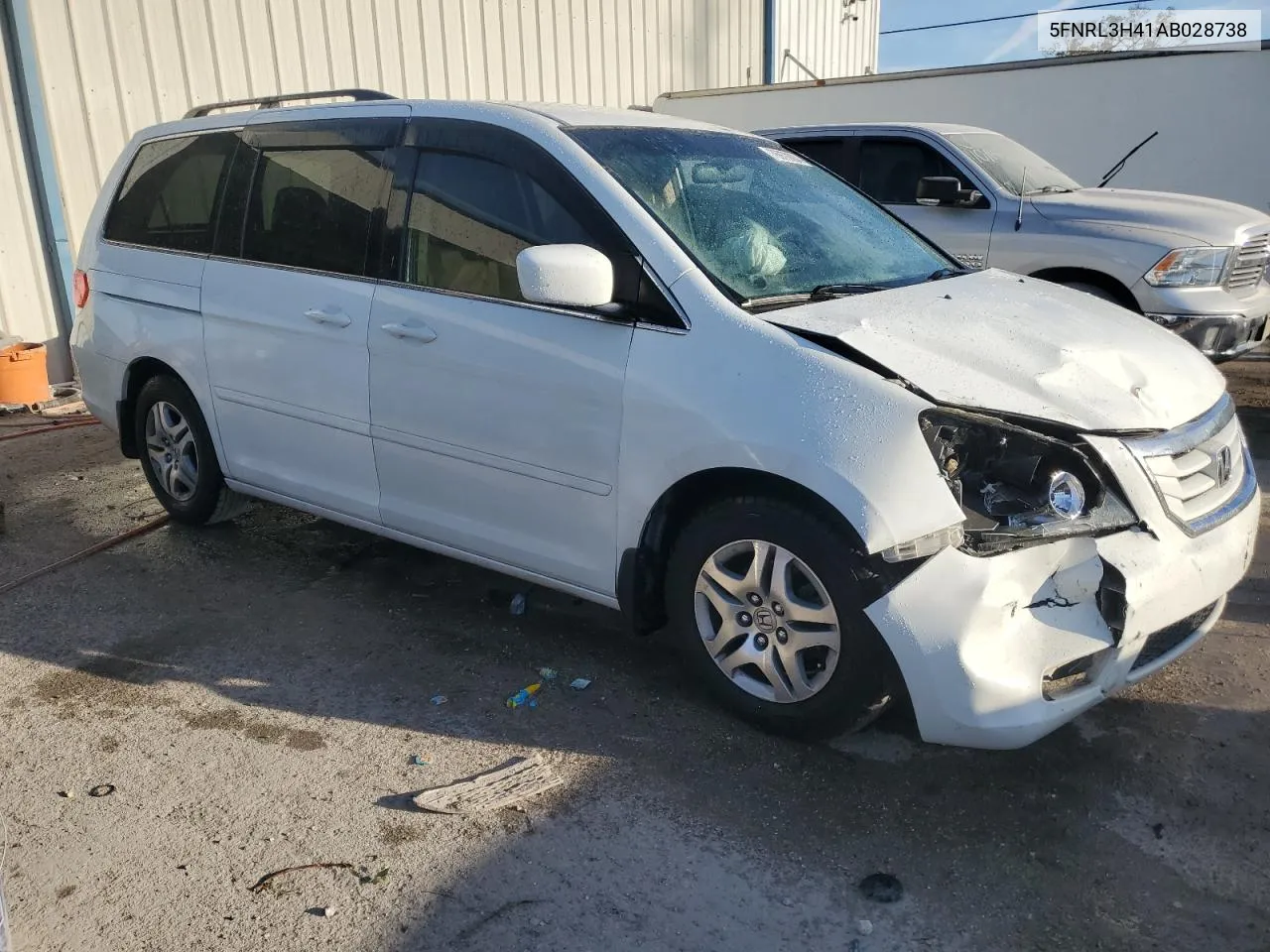 5FNRL3H41AB028738 2010 Honda Odyssey Ex