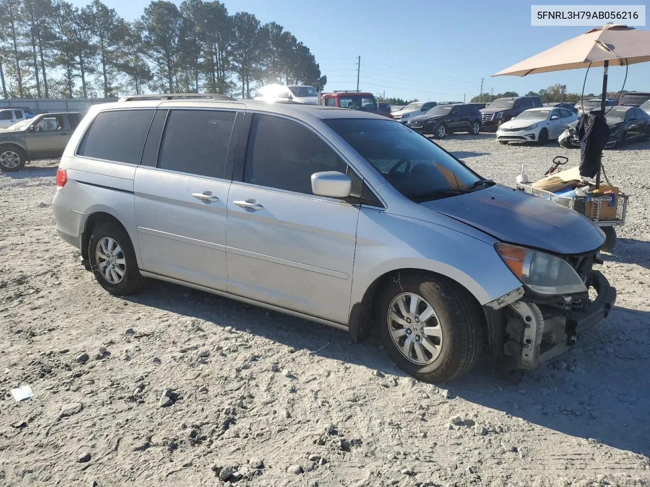 2010 Honda Odyssey Exl VIN: 5FNRL3H79AB056216 Lot: 77383954