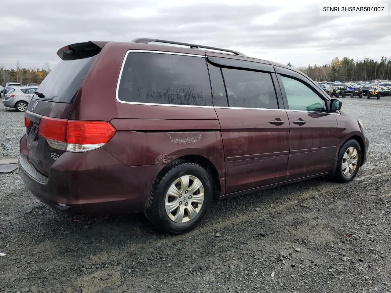 5FNRL3H58AB504007 2010 Honda Odyssey Ex