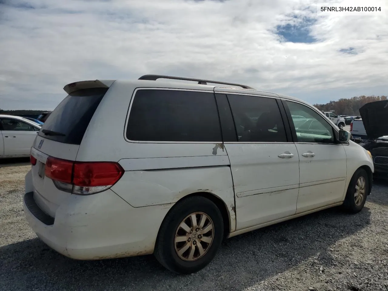 2010 Honda Odyssey Ex VIN: 5FNRL3H42AB100014 Lot: 78103564