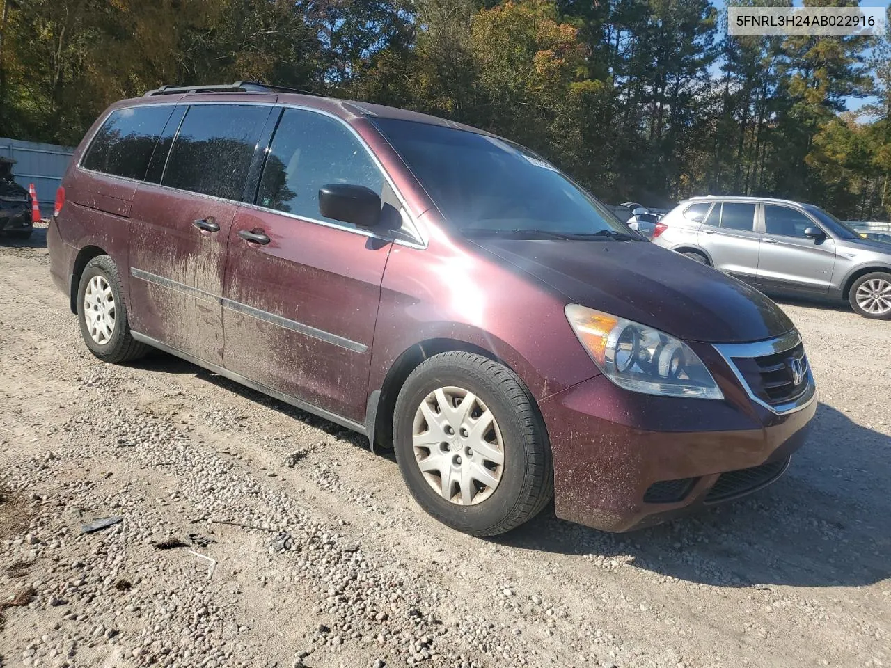 2010 Honda Odyssey Lx VIN: 5FNRL3H24AB022916 Lot: 78122564