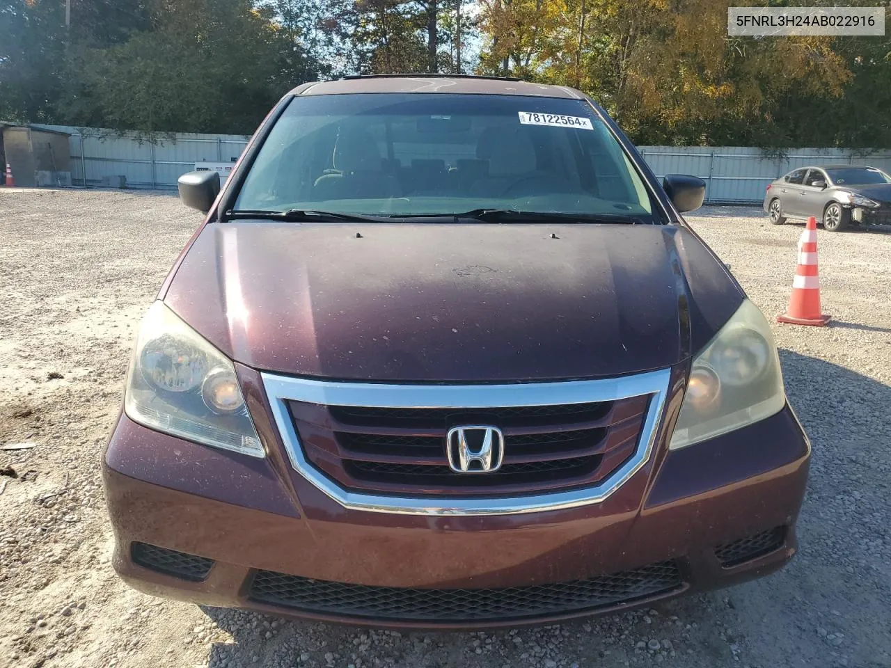 2010 Honda Odyssey Lx VIN: 5FNRL3H24AB022916 Lot: 78122564