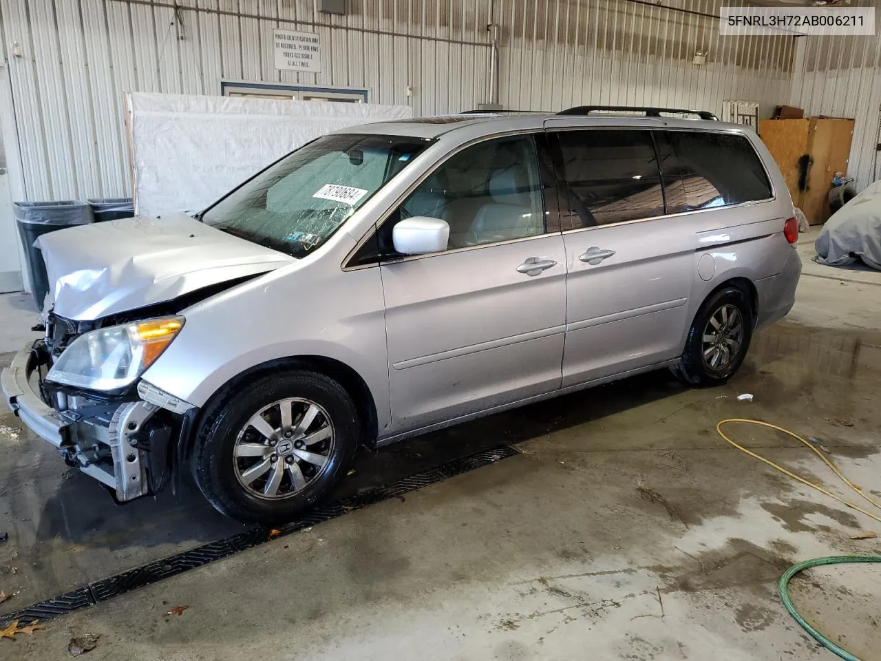 2010 Honda Odyssey Exl VIN: 5FNRL3H72AB006211 Lot: 78790684