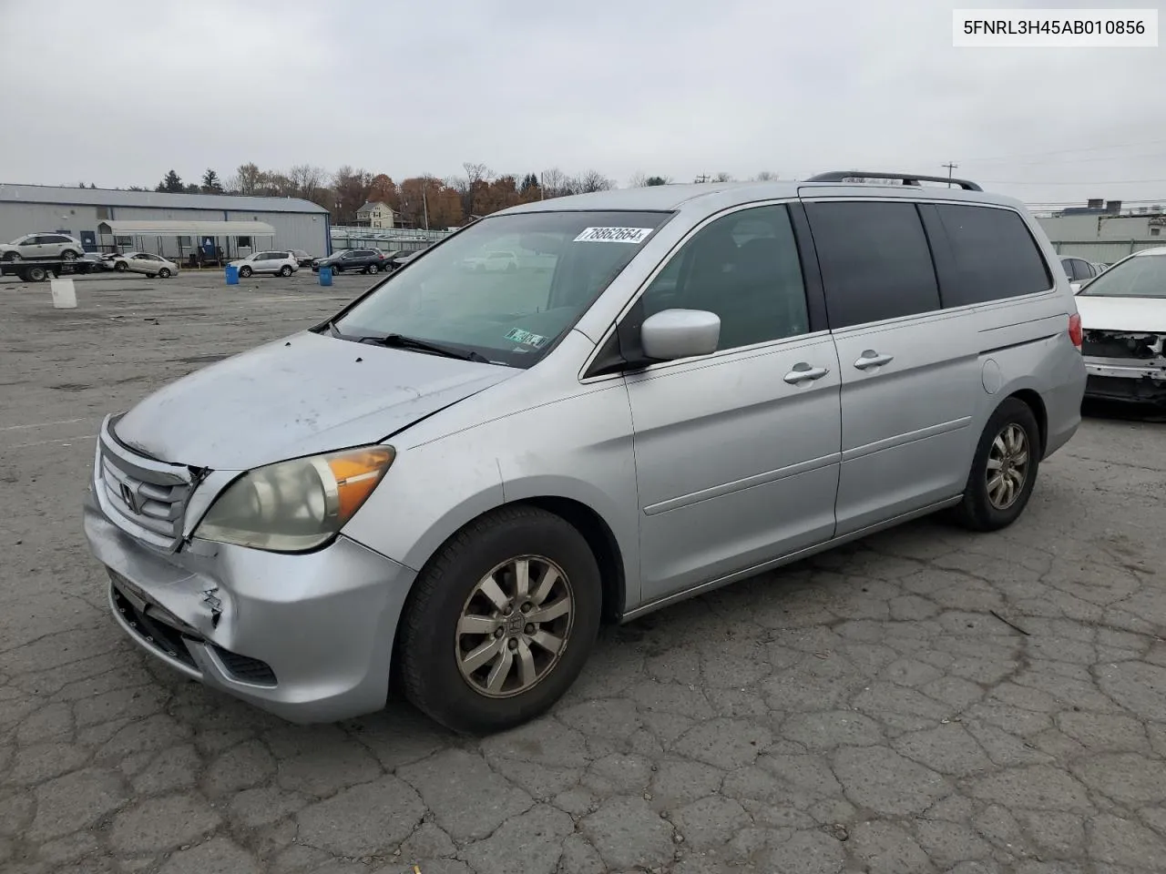 2010 Honda Odyssey Ex VIN: 5FNRL3H45AB010856 Lot: 78862664