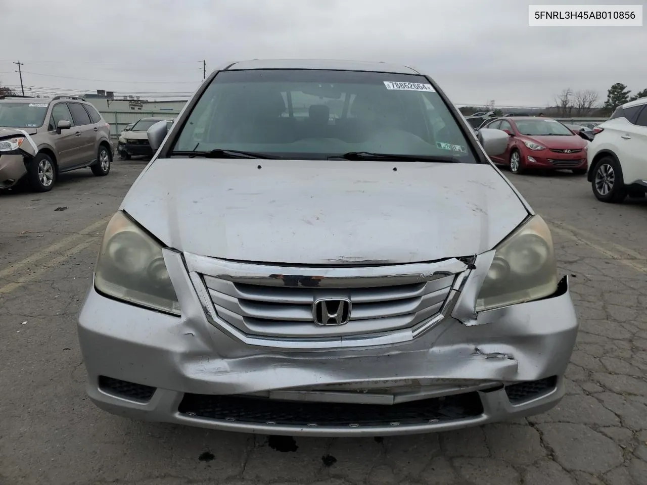 2010 Honda Odyssey Ex VIN: 5FNRL3H45AB010856 Lot: 78862664