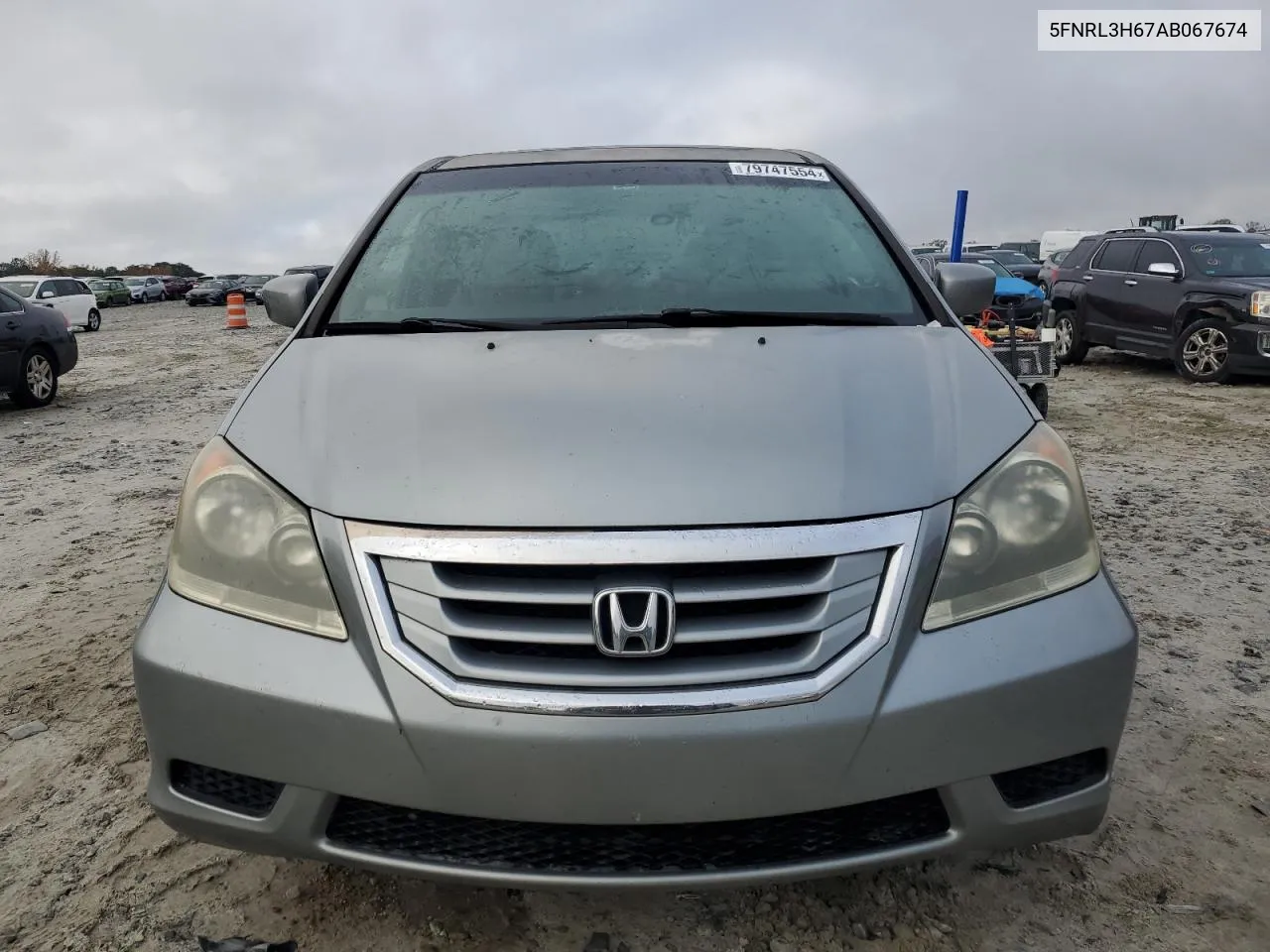 2010 Honda Odyssey Exl VIN: 5FNRL3H67AB067674 Lot: 79747554