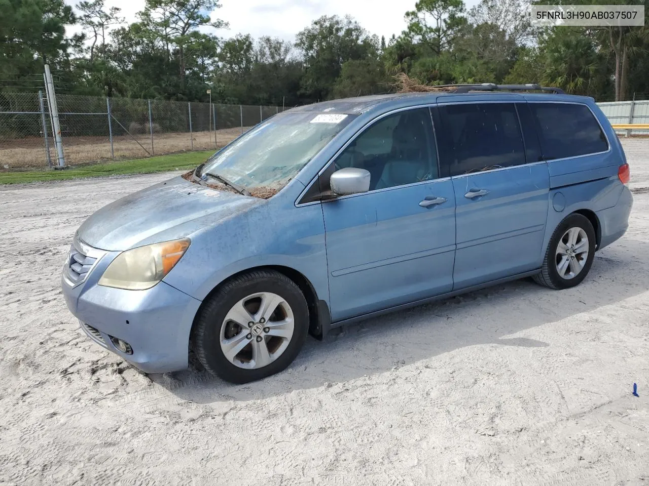 2010 Honda Odyssey Touring VIN: 5FNRL3H90AB037507 Lot: 80121034