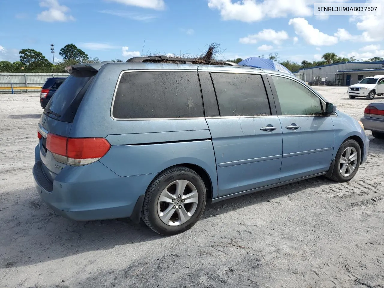 2010 Honda Odyssey Touring VIN: 5FNRL3H90AB037507 Lot: 80121034