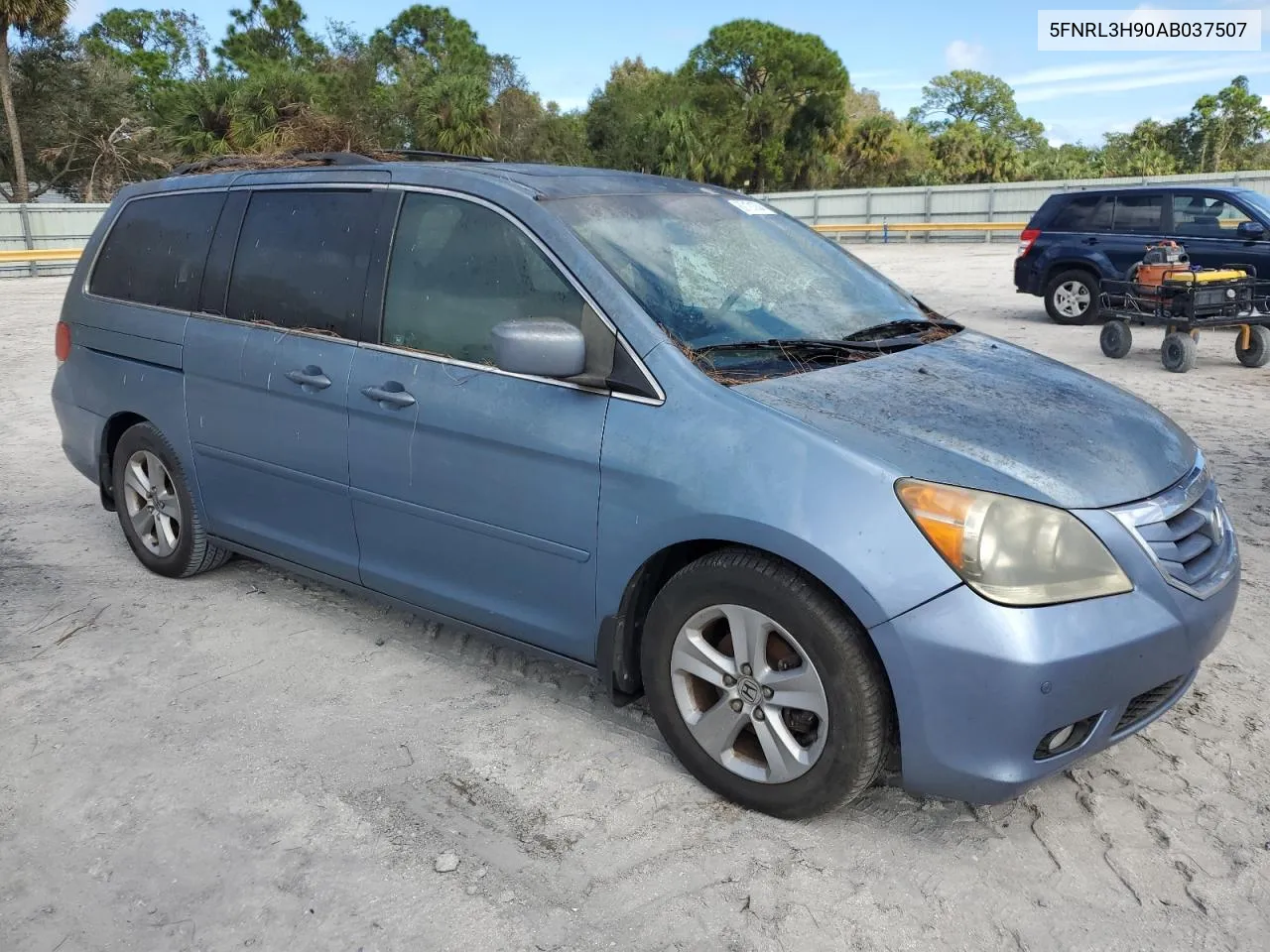 2010 Honda Odyssey Touring VIN: 5FNRL3H90AB037507 Lot: 80121034