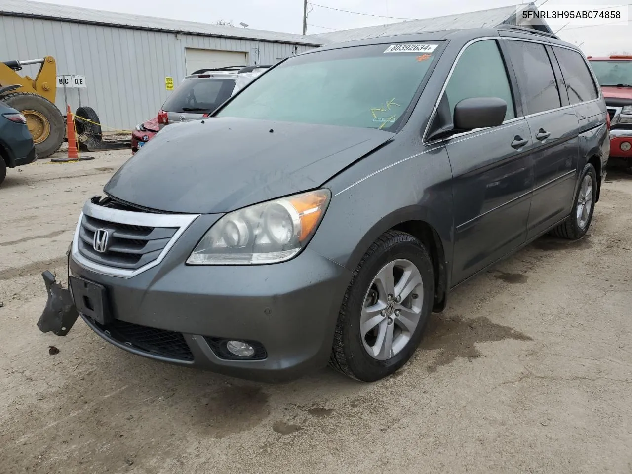 2010 Honda Odyssey Touring VIN: 5FNRL3H95AB074858 Lot: 80392634