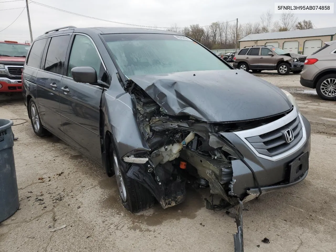 2010 Honda Odyssey Touring VIN: 5FNRL3H95AB074858 Lot: 80392634