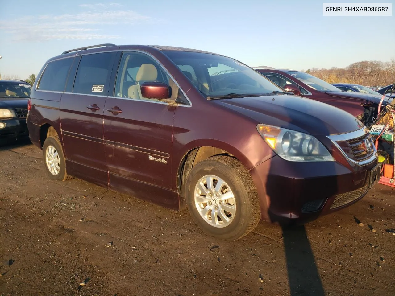 2010 Honda Odyssey Ex VIN: 5FNRL3H4XAB086587 Lot: 81181284