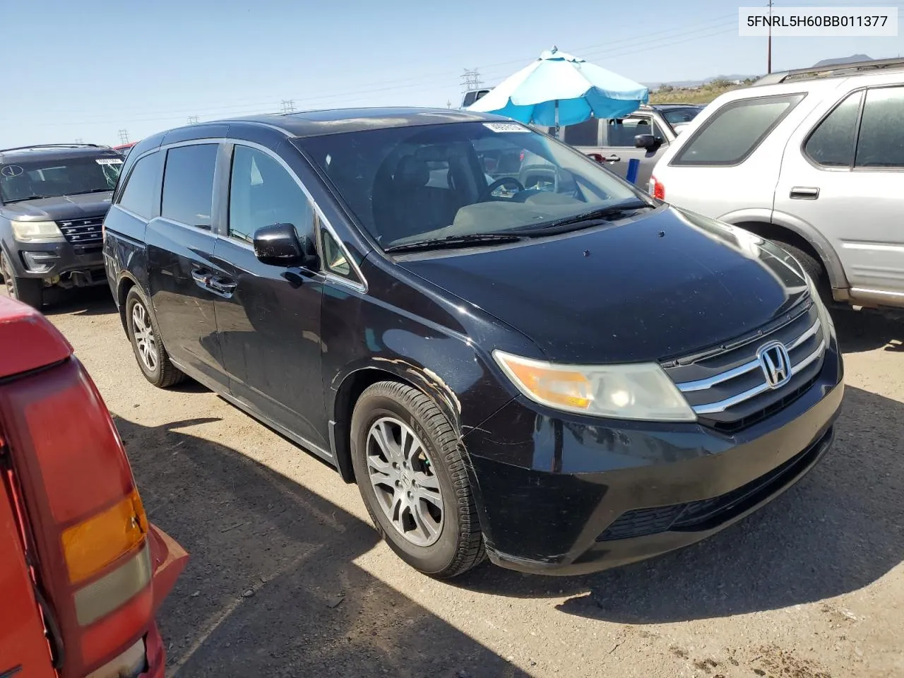 2011 Honda Odyssey Exl VIN: 5FNRL5H60BB011377 Lot: 49976134