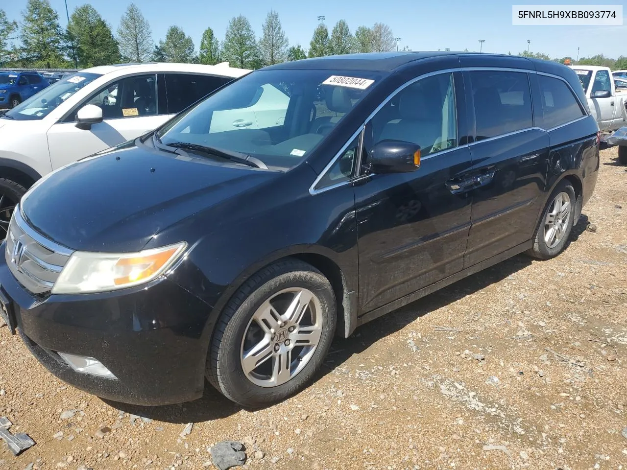 2011 Honda Odyssey Touring VIN: 5FNRL5H9XBB093774 Lot: 50802044