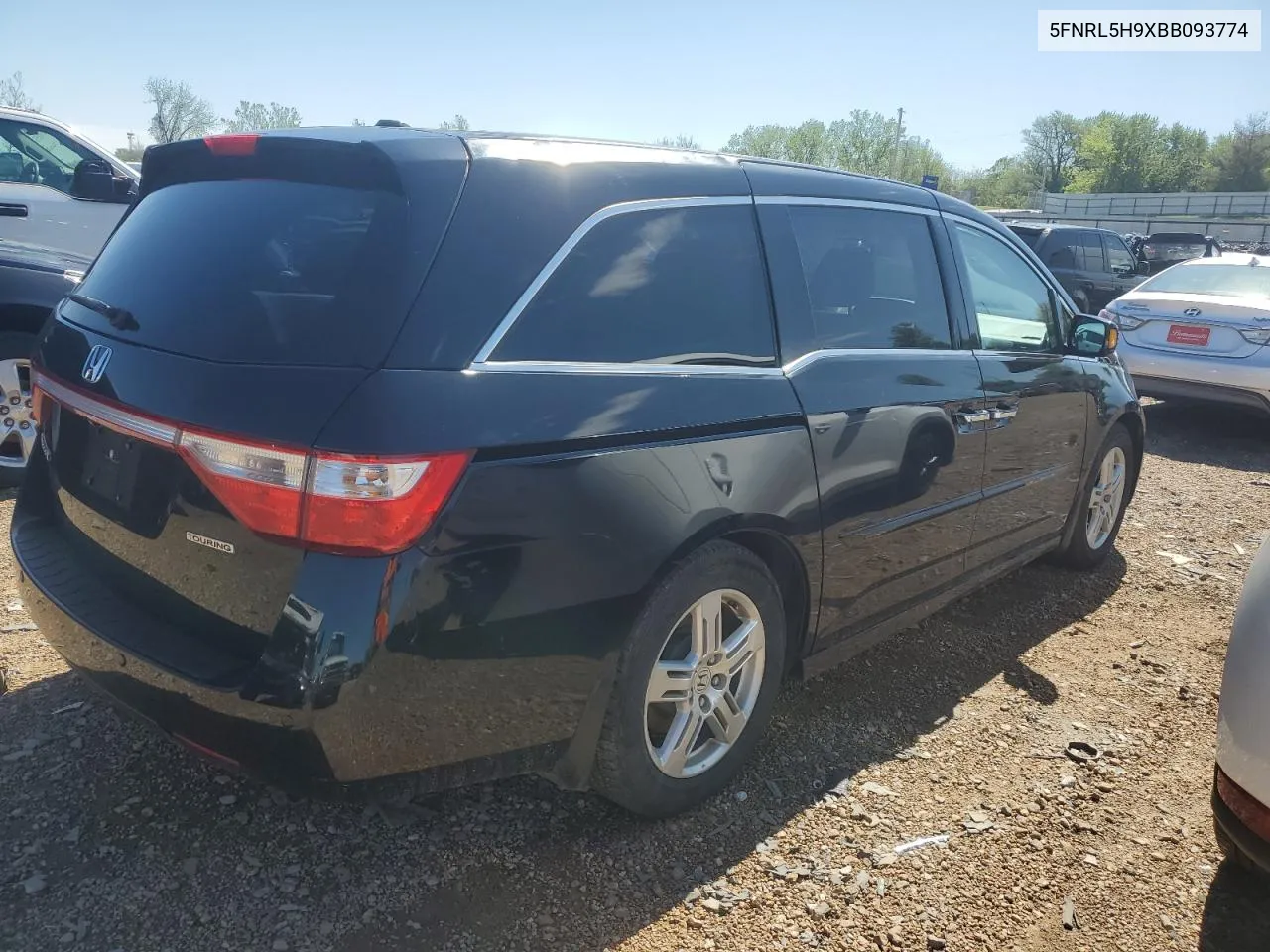 2011 Honda Odyssey Touring VIN: 5FNRL5H9XBB093774 Lot: 50802044