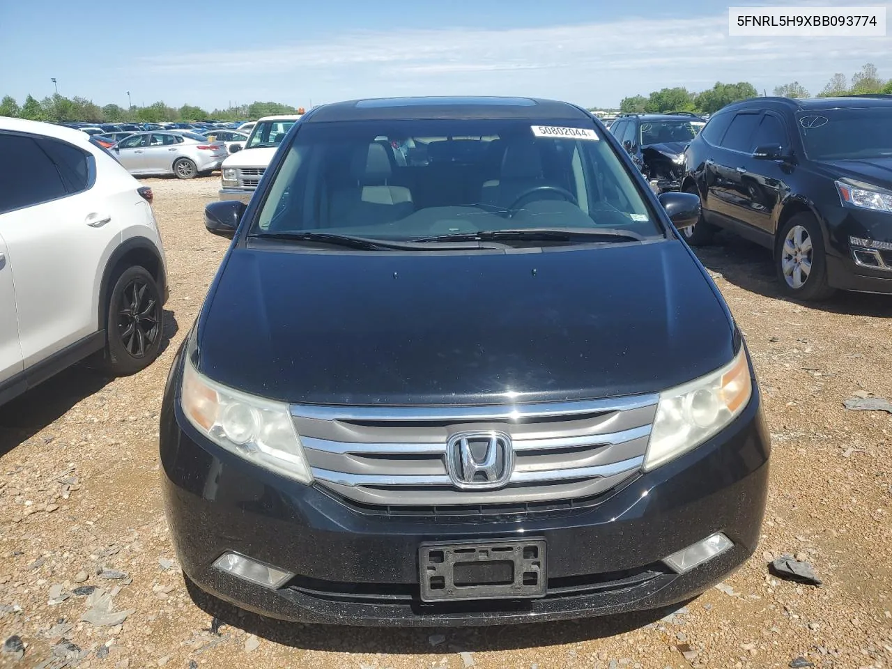 2011 Honda Odyssey Touring VIN: 5FNRL5H9XBB093774 Lot: 50802044