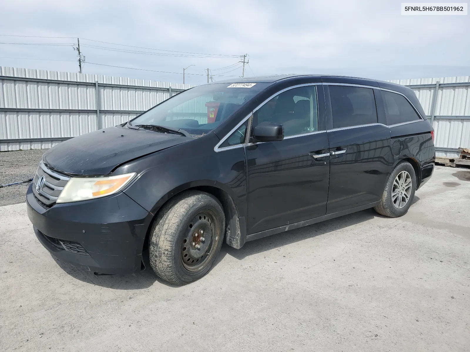 2011 Honda Odyssey Exl VIN: 5FNRL5H67BB501962 Lot: 52277494