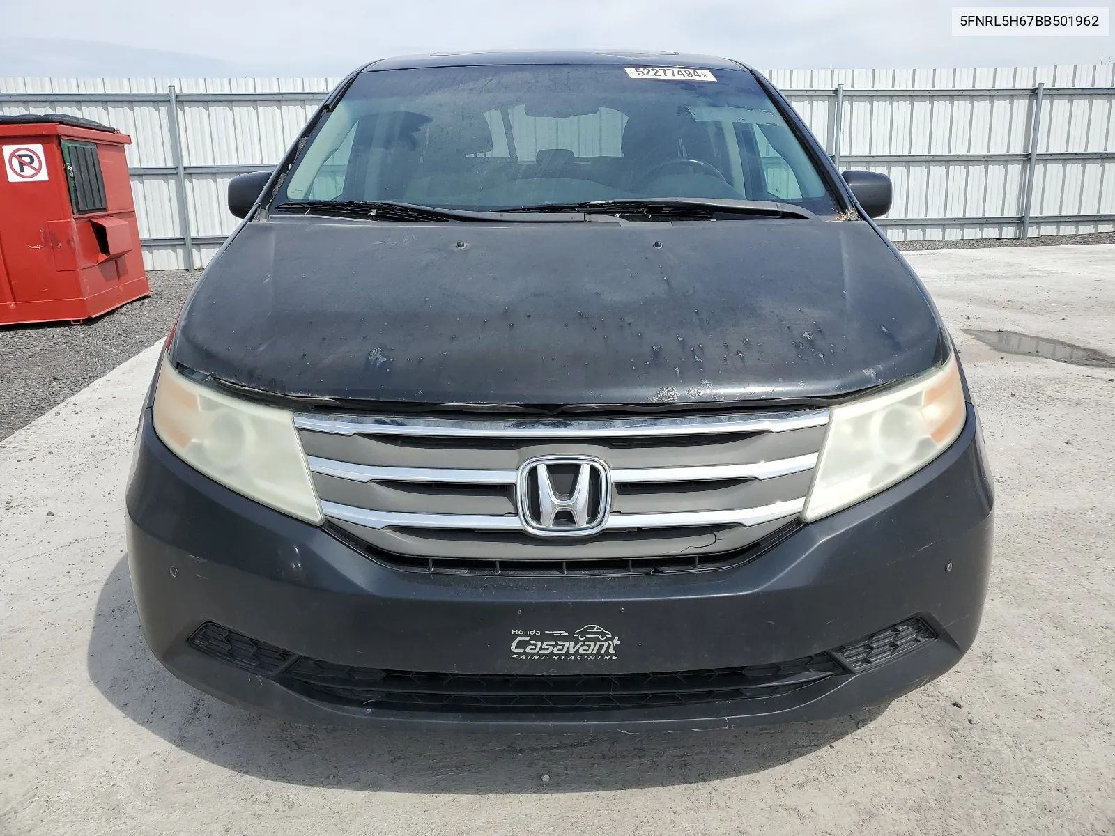 5FNRL5H67BB501962 2011 Honda Odyssey Exl