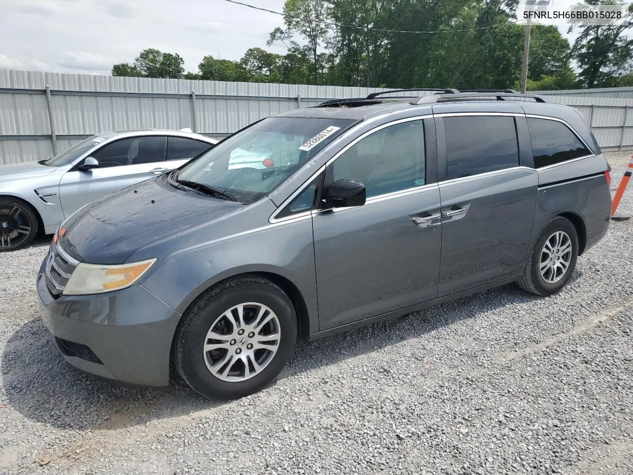 2011 Honda Odyssey Exl VIN: 5FNRL5H66BB015028 Lot: 52886014