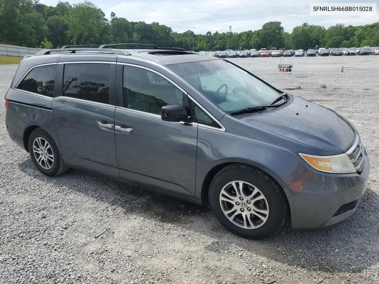 2011 Honda Odyssey Exl VIN: 5FNRL5H66BB015028 Lot: 52886014