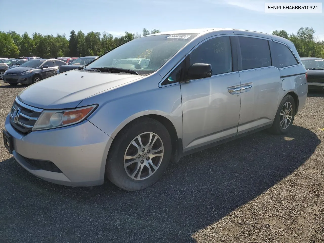 2011 Honda Odyssey Ex VIN: 5FNRL5H45BB510321 Lot: 56665804