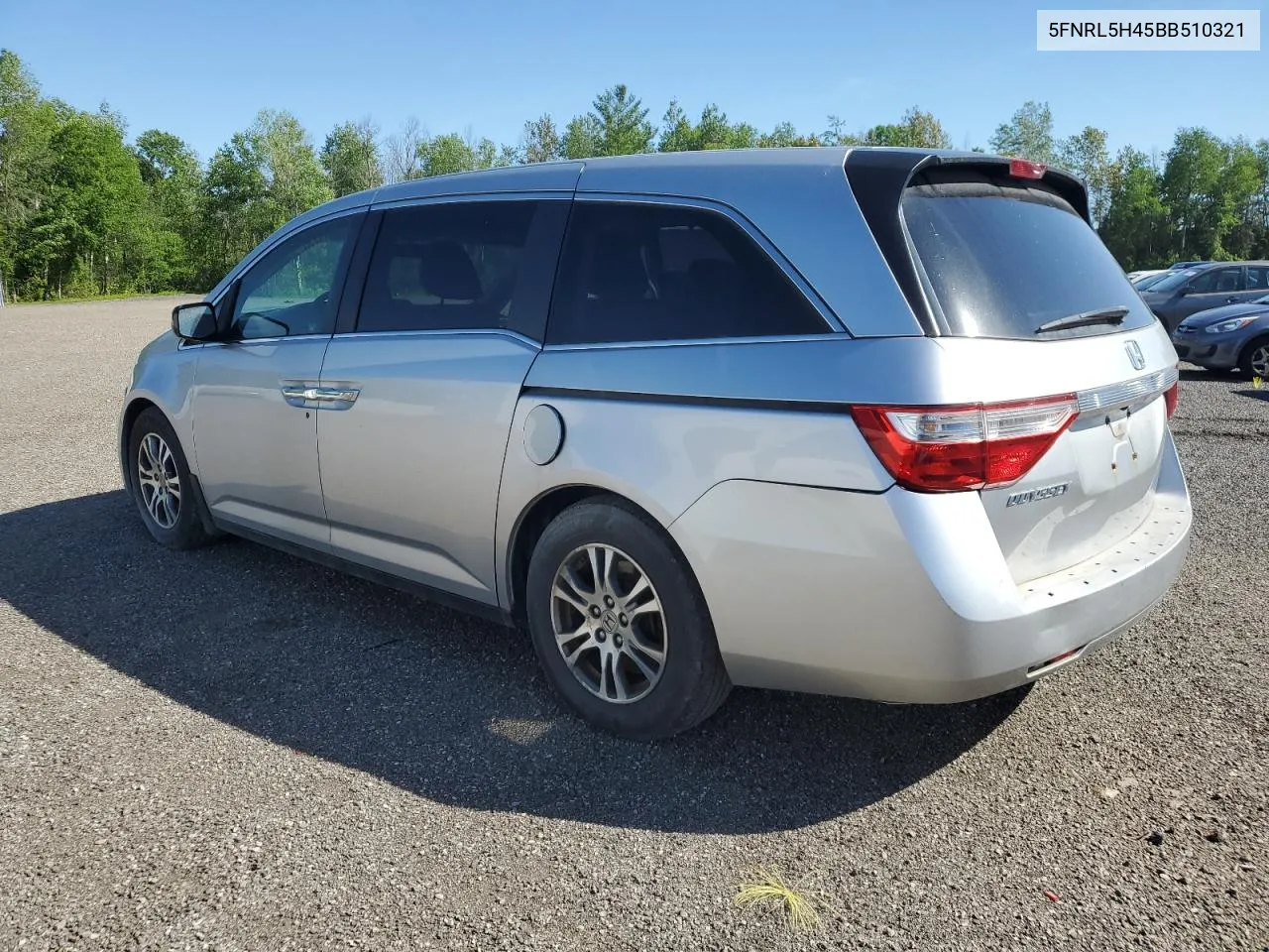 2011 Honda Odyssey Ex VIN: 5FNRL5H45BB510321 Lot: 56665804