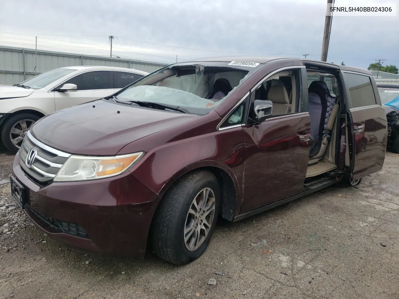 5FNRL5H40BB024306 2011 Honda Odyssey Ex