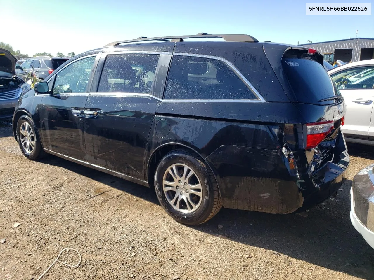 2011 Honda Odyssey Exl VIN: 5FNRL5H66BB022626 Lot: 60846794