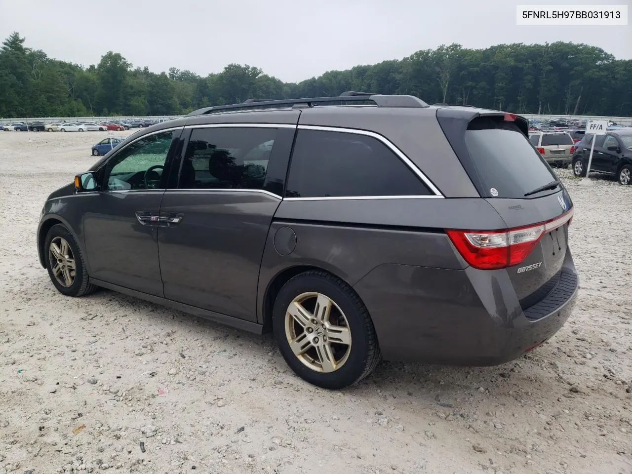 2011 Honda Odyssey Touring VIN: 5FNRL5H97BB031913 Lot: 61950354