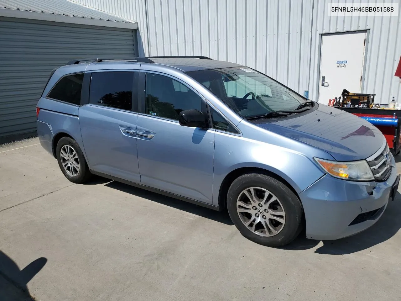 2011 Honda Odyssey Ex VIN: 5FNRL5H46BB051588 Lot: 61951294