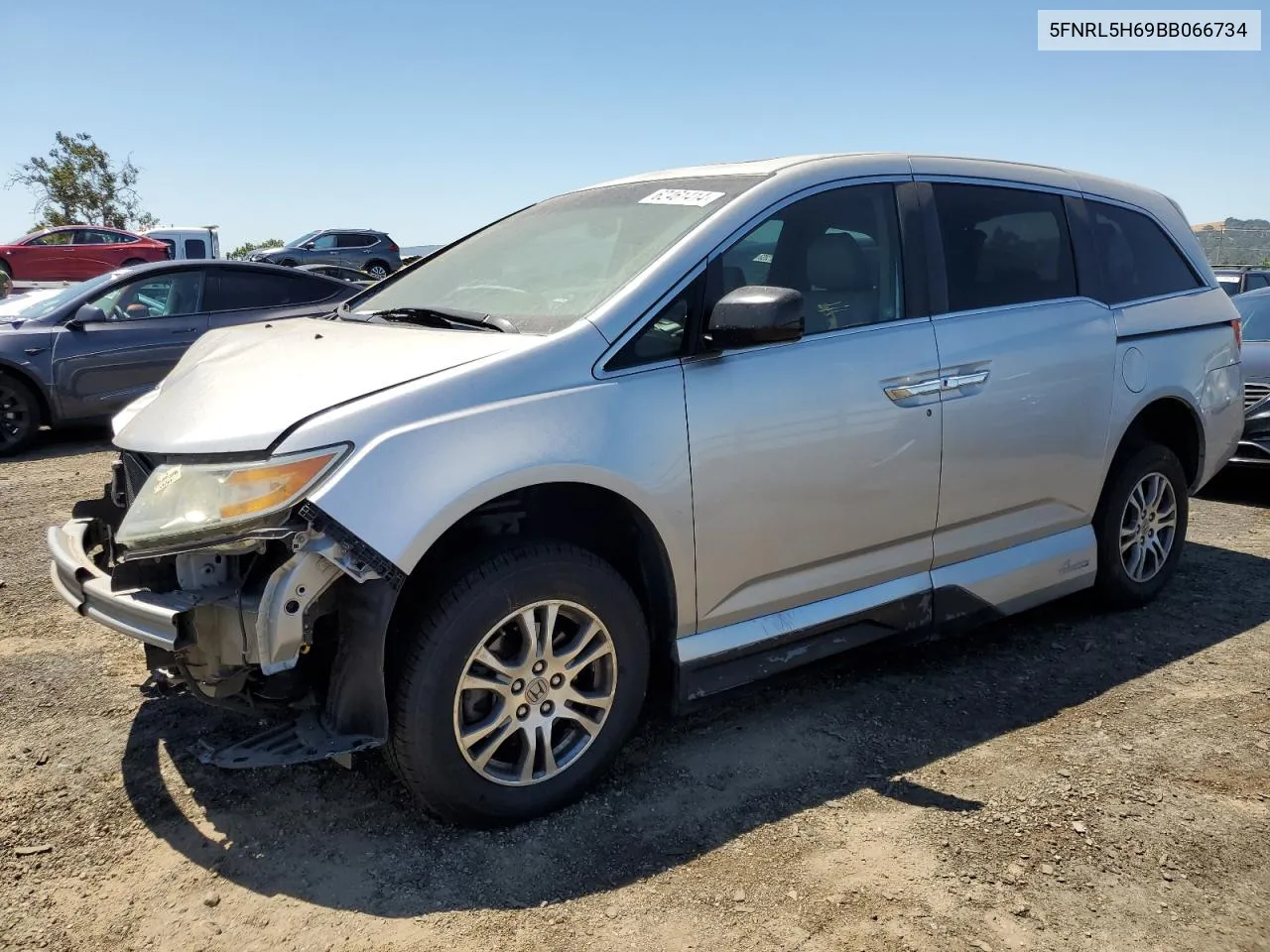 2011 Honda Odyssey Exl VIN: 5FNRL5H69BB066734 Lot: 62461414