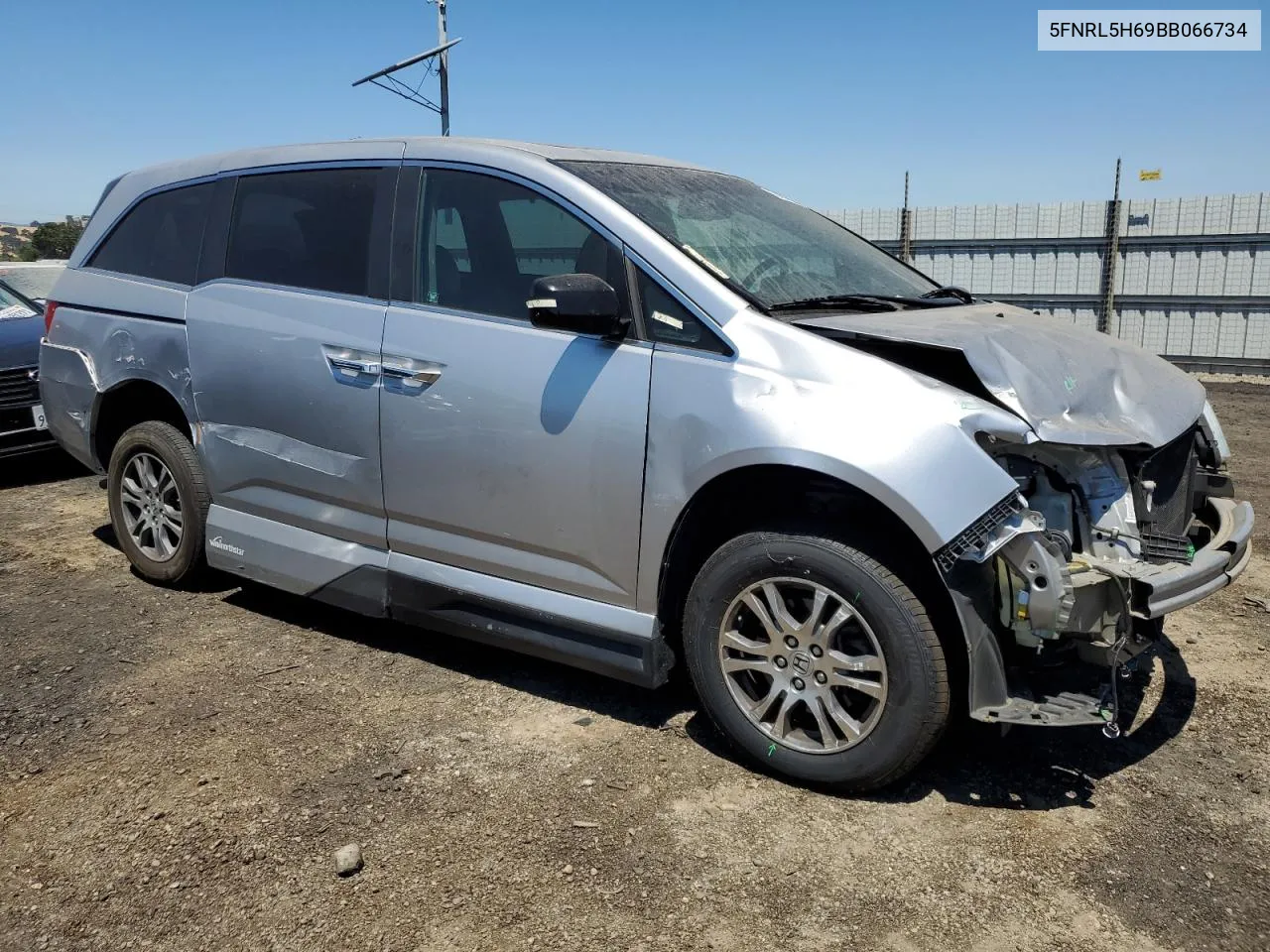 2011 Honda Odyssey Exl VIN: 5FNRL5H69BB066734 Lot: 62461414