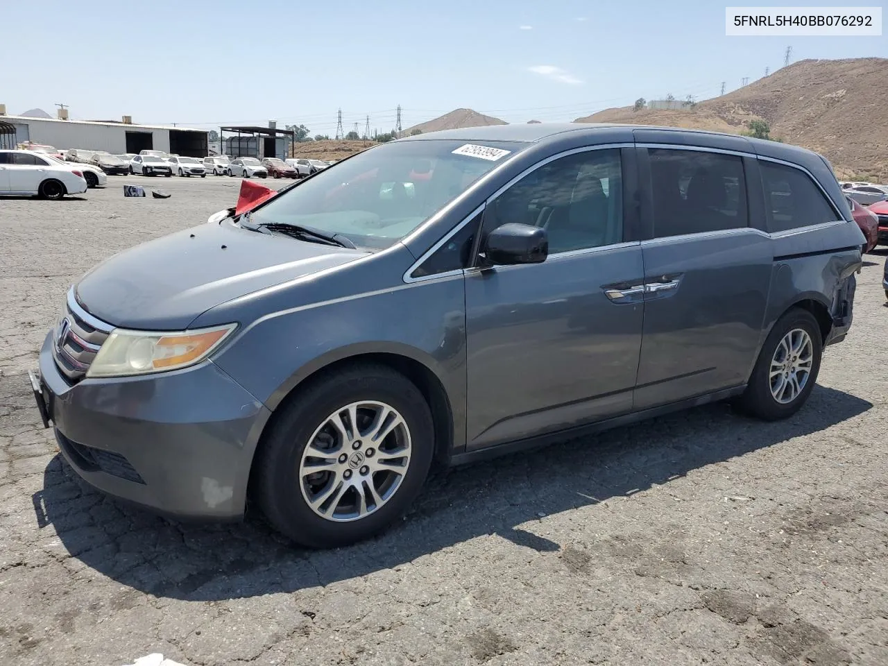 2011 Honda Odyssey Ex VIN: 5FNRL5H40BB076292 Lot: 62953994