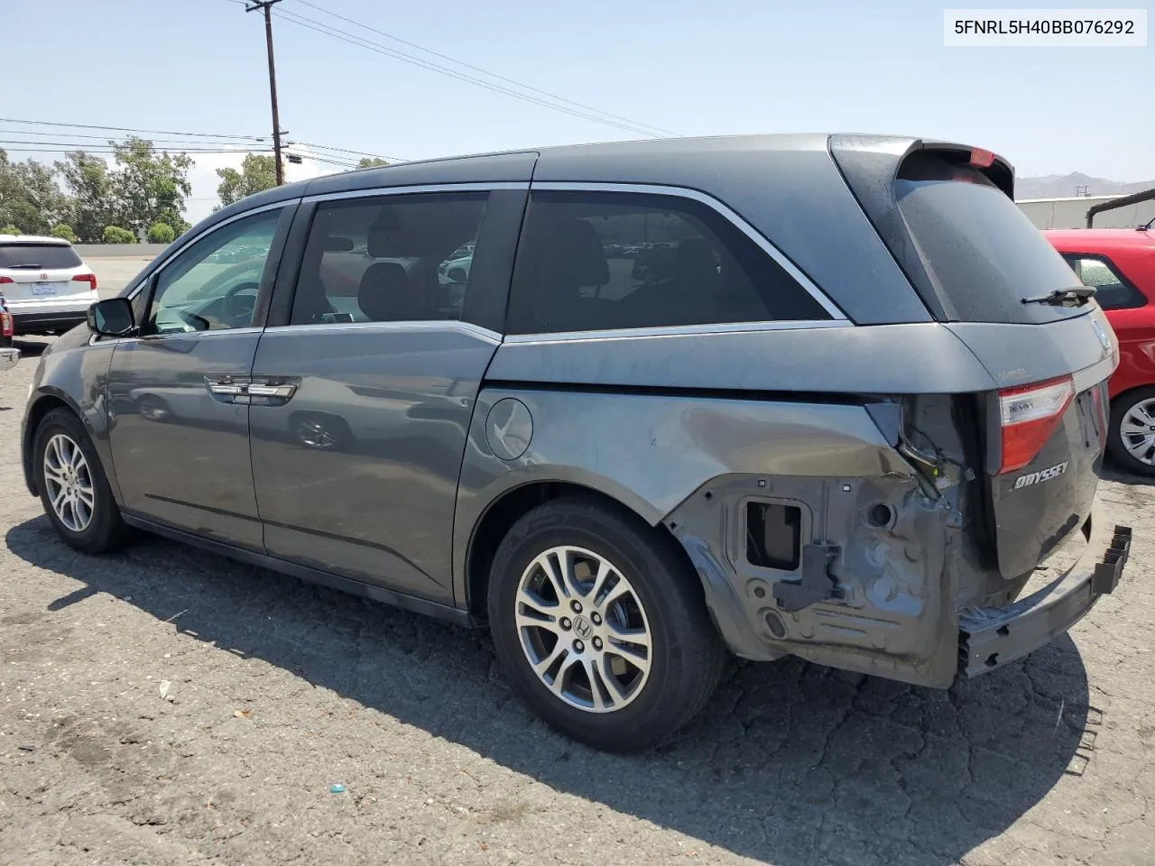 2011 Honda Odyssey Ex VIN: 5FNRL5H40BB076292 Lot: 62953994