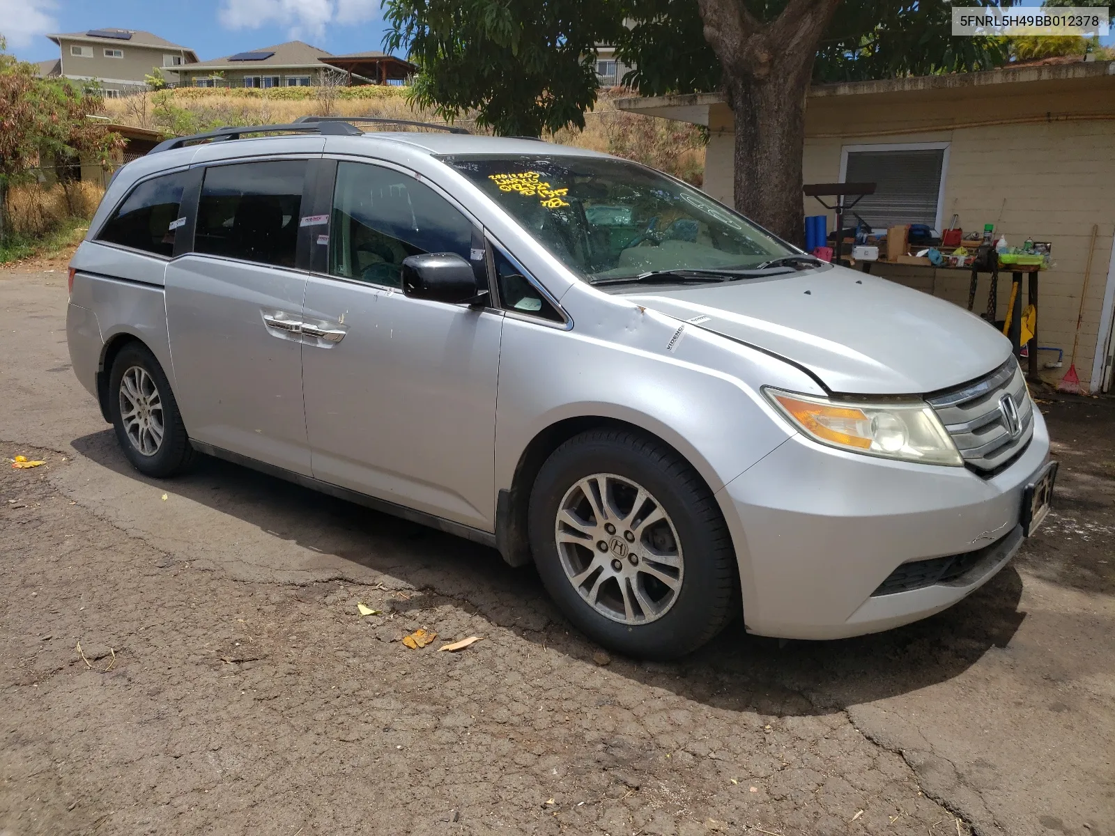 2011 Honda Odyssey Ex VIN: 5FNRL5H49BB012378 Lot: 64113414