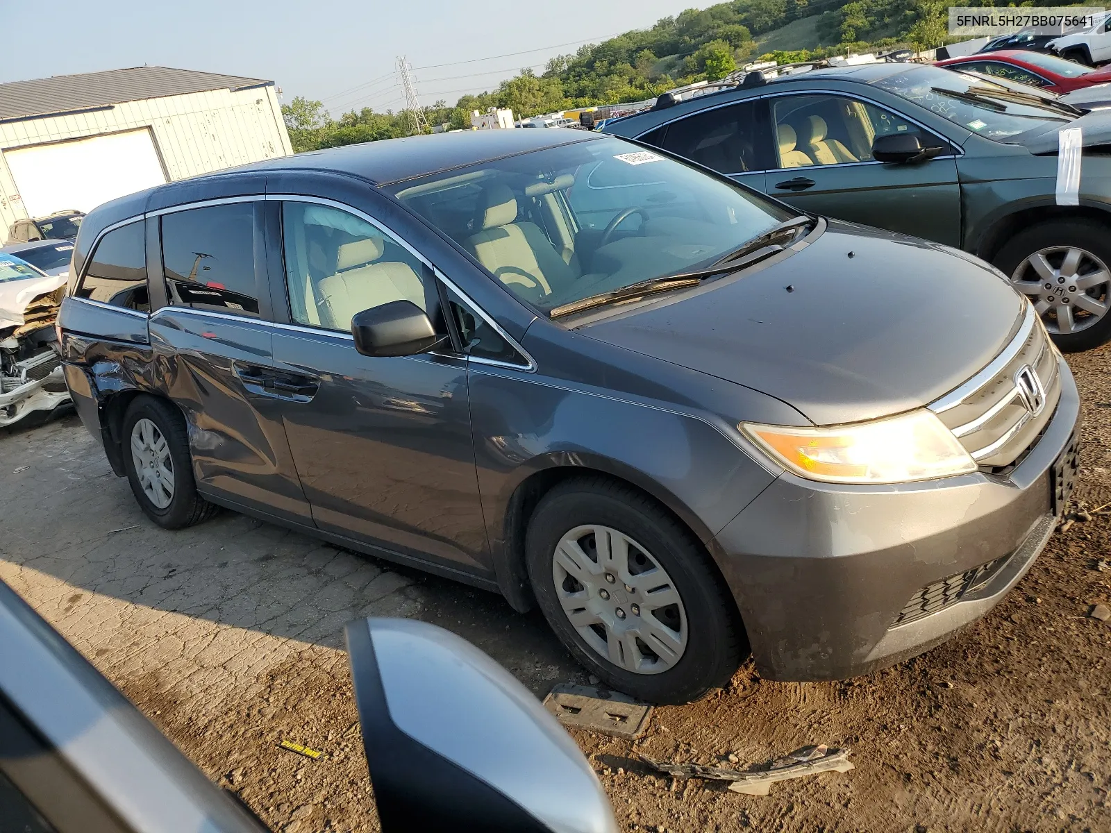 2011 Honda Odyssey Lx VIN: 5FNRL5H27BB075641 Lot: 64966084