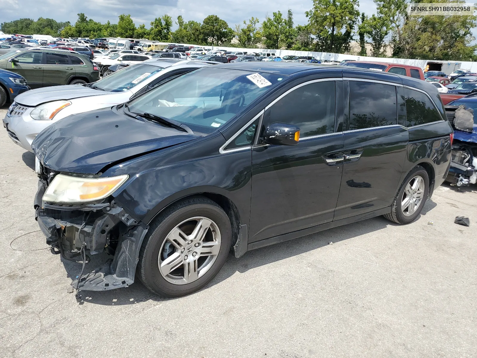 2011 Honda Odyssey Touring VIN: 5FNRL5H91BB032958 Lot: 66014914